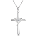 Elegante Silber Kreuzkette